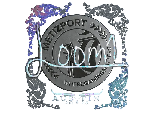 Наклейка | L00m1 (голографическая) | Остин-2025