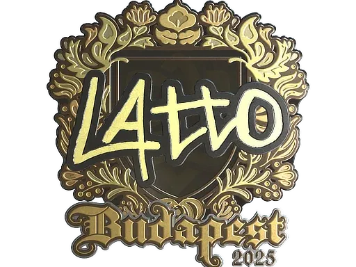 Наклейка | latto (золотая) | Будапешт-2025