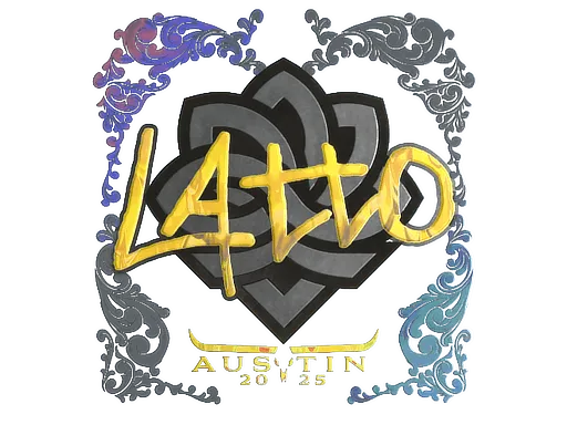 Наклейка | latto (голографическая) | Остин-2025