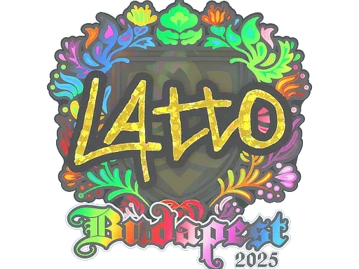 Наклейка | latto (голографическая) | Будапешт-2025