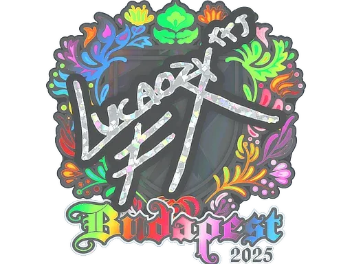 Наклейка | Lucaozy (голографическая) | Будапешт-2025