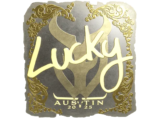 Наклейка | Lucky (золотая) | Остин-2025