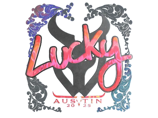 Наклейка | Lucky (голографическая) | Остин-2025