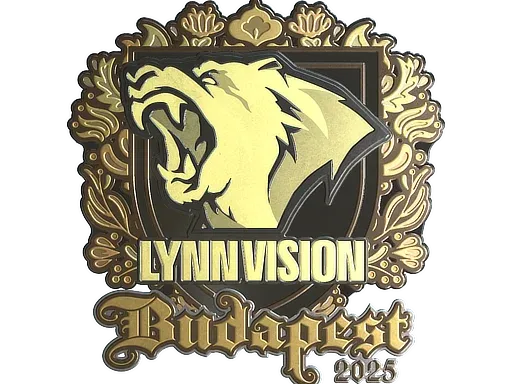 Наклейка | Lynn Vision (золотая) | Будапешт-2025