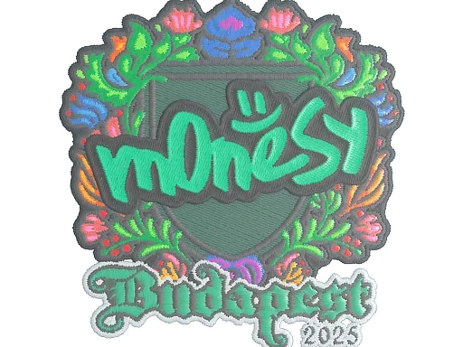 Наклейка | m0NESY (вышитая) | Будапешт-2025