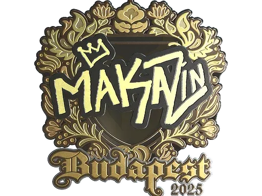 Наклейка | Maka (золотая) | Будапешт-2025