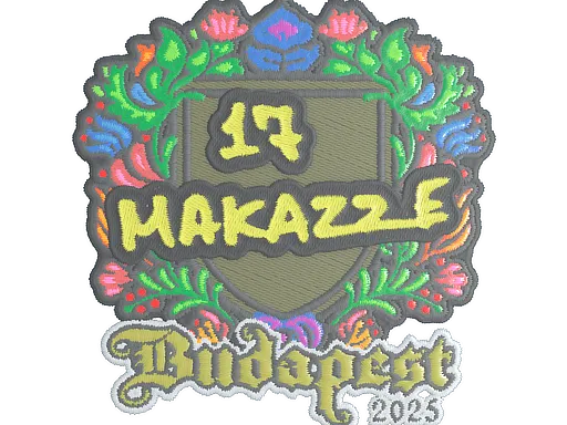 Наклейка | makazze (вышитая) | Будапешт-2025
