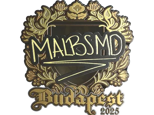 Наклейка | malbsMd (золотая) | Будапешт-2025