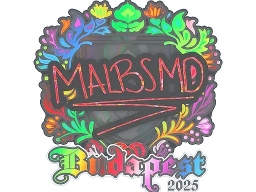 Наклейка | malbsMd (голографическая) | Будапешт-2025