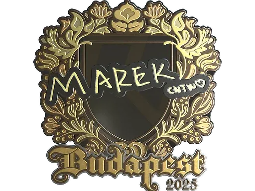 Наклейка | Marek (золотая) | Будапешт-2025