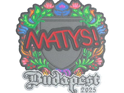 Наклейка | MATYS (вышитая) | Будапешт-2025