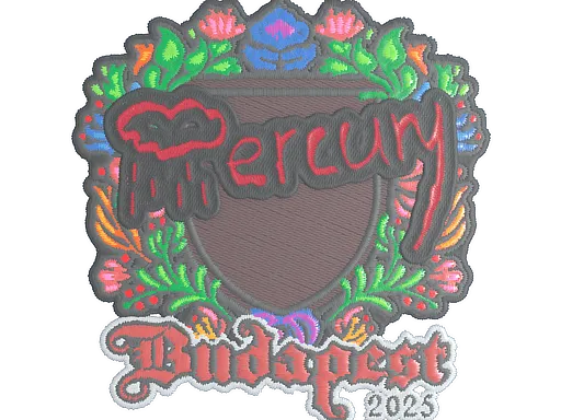 Наклейка | Mercury (вышитая) | Будапешт-2025