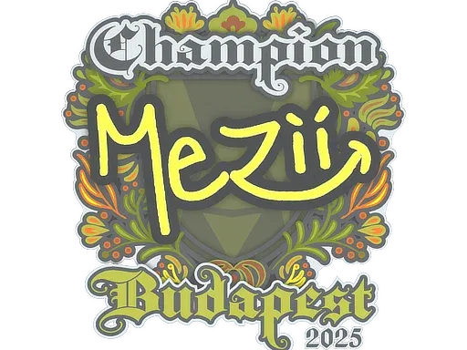 Наклейка | mezii (чемпион) | Будапешт-2025
