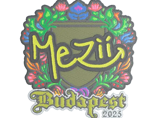 Наклейка | mezii (вышитая) | Будапешт-2025