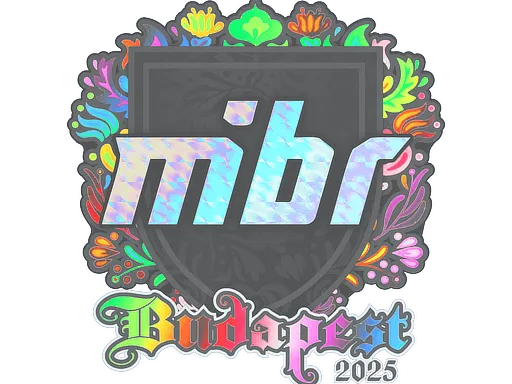 Наклейка | MIBR (голографическая) | Будапешт-2025