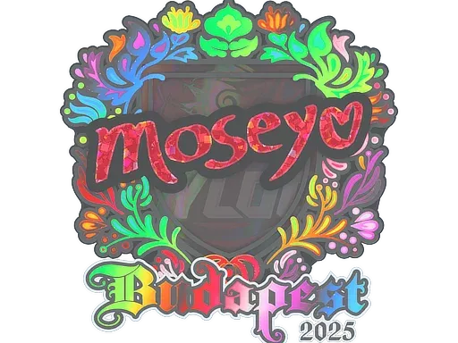 Наклейка | Moseyuh (голографическая) | Будапешт-2025