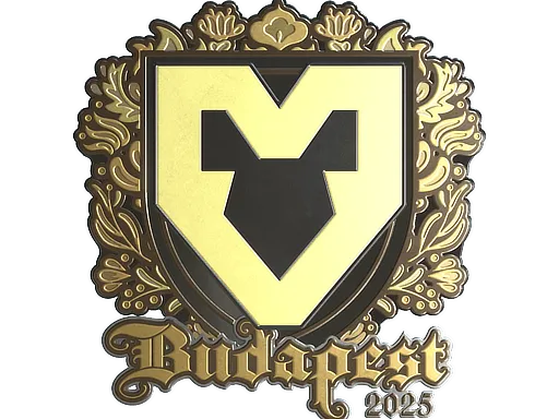 Наклейка | MOUZ (золотая) | Будапешт-2025