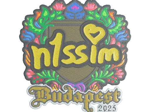 Наклейка | n1ssim (вышитая) | Будапешт-2025