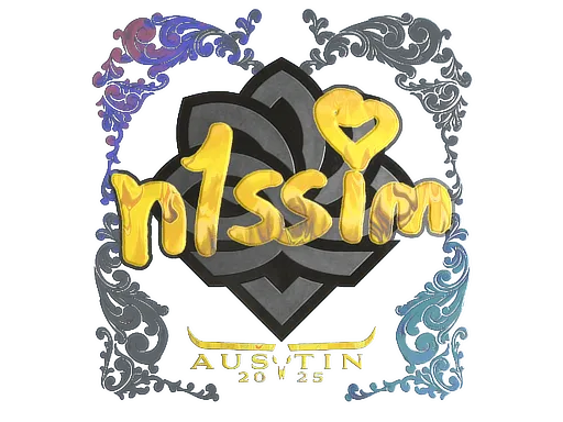 Наклейка | n1ssim (голографическая) | Остин-2025