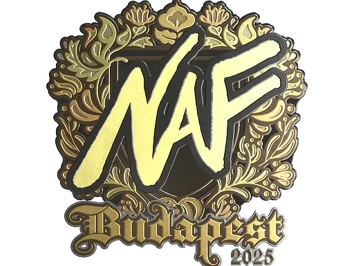 Наклейка | NAF (золотая) | Будапешт-2025