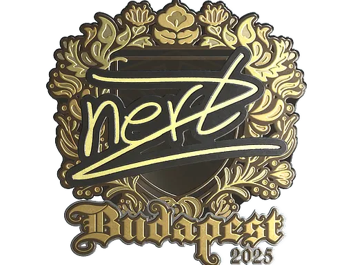 Наклейка | NertZ (золотая) | Будапешт-2025