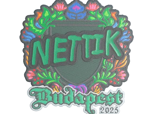 Наклейка | nettik (вышитая) | Будапешт-2025