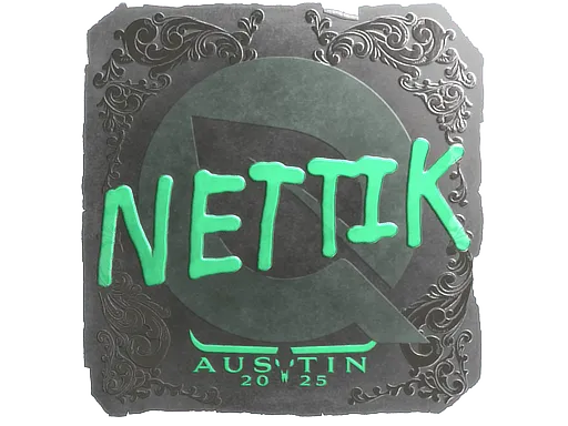 Наклейка | nettik (металлическая) | Остин-2025