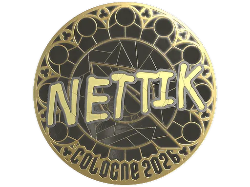 Sticker | nettik (Gold) | Cologne 2026