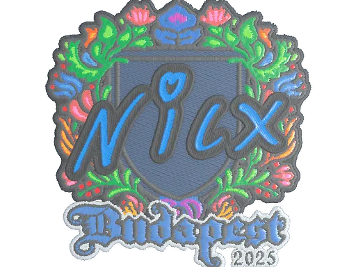 Наклейка | nicx (вышитая) | Будапешт-2025