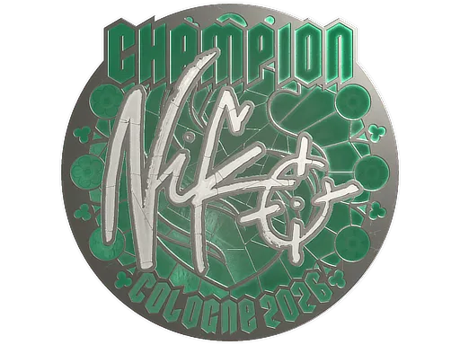 Sticker | NiKo (Foil, Champion) | Cologne 2026