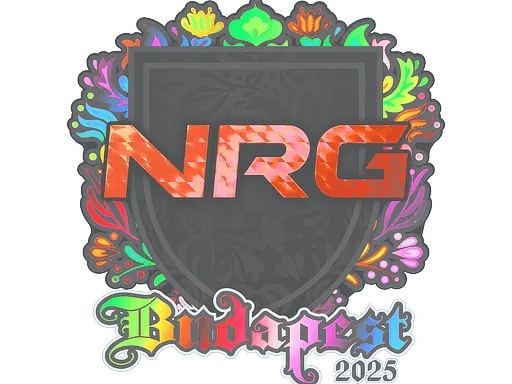 Наклейка | NRG (голографическая) | Будапешт-2025