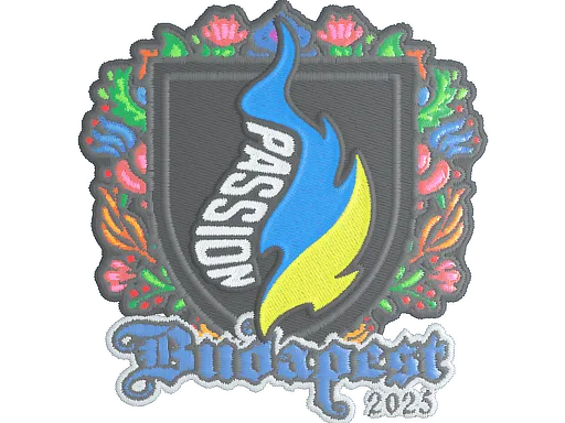 Наклейка | Passion UA (вышитая) | Будапешт-2025