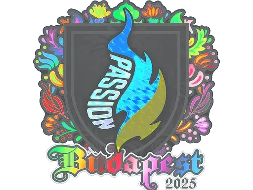 Наклейка | Passion UA (голографическая) | Будапешт-2025