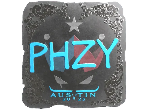 Наклейка | phzy (металлическая) | Остин-2025