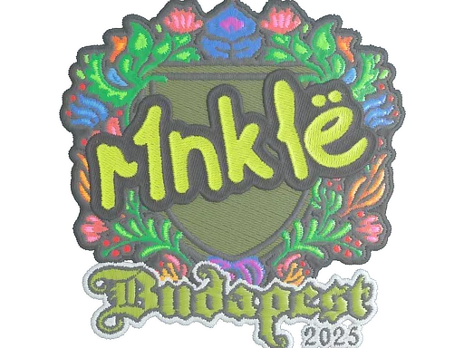 Наклейка | r1nkle (вышитая) | Будапешт-2025