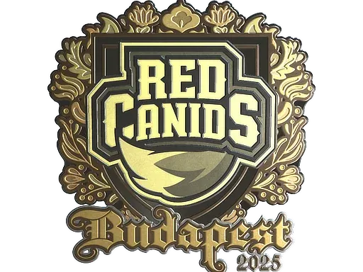 Наклейка | RED Canids (золотая) | Будапешт-2025