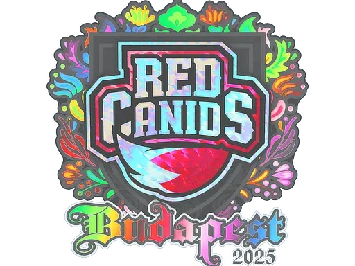 Наклейка | RED Canids (голографическая) | Будапешт-2025