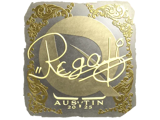 Наклейка | regali (золотая) | Остин-2025
