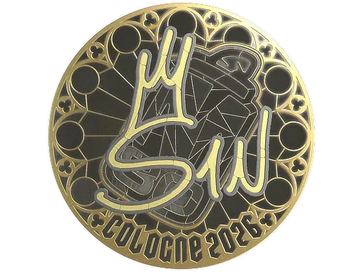 Sticker | s1n (Gold) | Cologne 2026