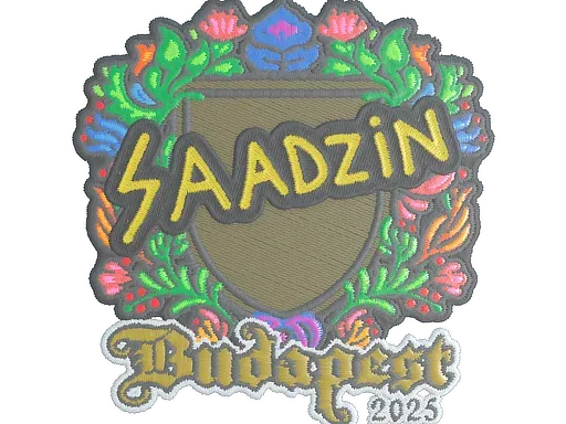 Наклейка | saadzin (вышитая) | Будапешт-2025
