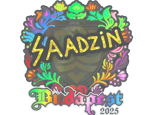 Наклейка | saadzin (голографическая) | Будапешт-2025