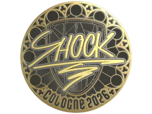 Sticker | SHOCK (Gold) | Cologne 2026