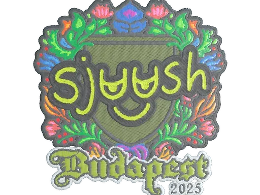 Наклейка | sjuush (вышитая) | Будапешт-2025