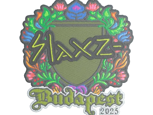 Наклейка | slaxz- (вышитая) | Будапешт-2025