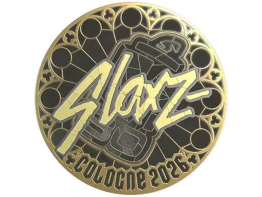 Sticker | slaxz- (Gold) | Cologne 2026