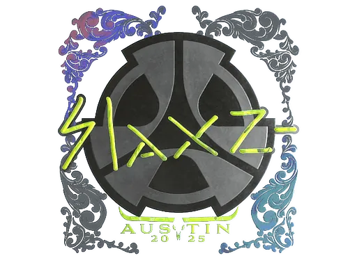 Наклейка | slaxz- (голографическая) | Остин-2025