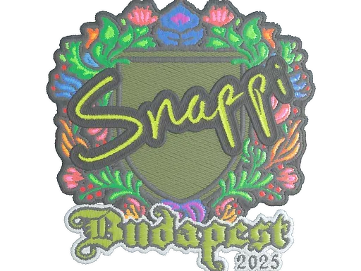 Наклейка | Snappi (вышитая) | Будапешт-2025