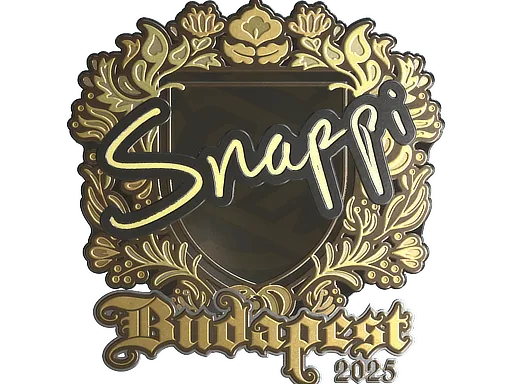 Наклейка | Snappi (золотая) | Будапешт-2025