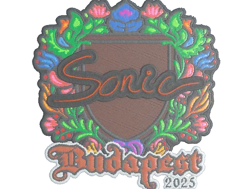 Наклейка | Sonic (вышитая) | Будапешт-2025