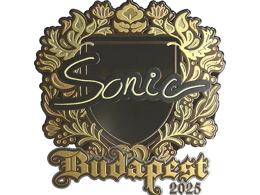 Наклейка | Sonic (золотая) | Будапешт-2025